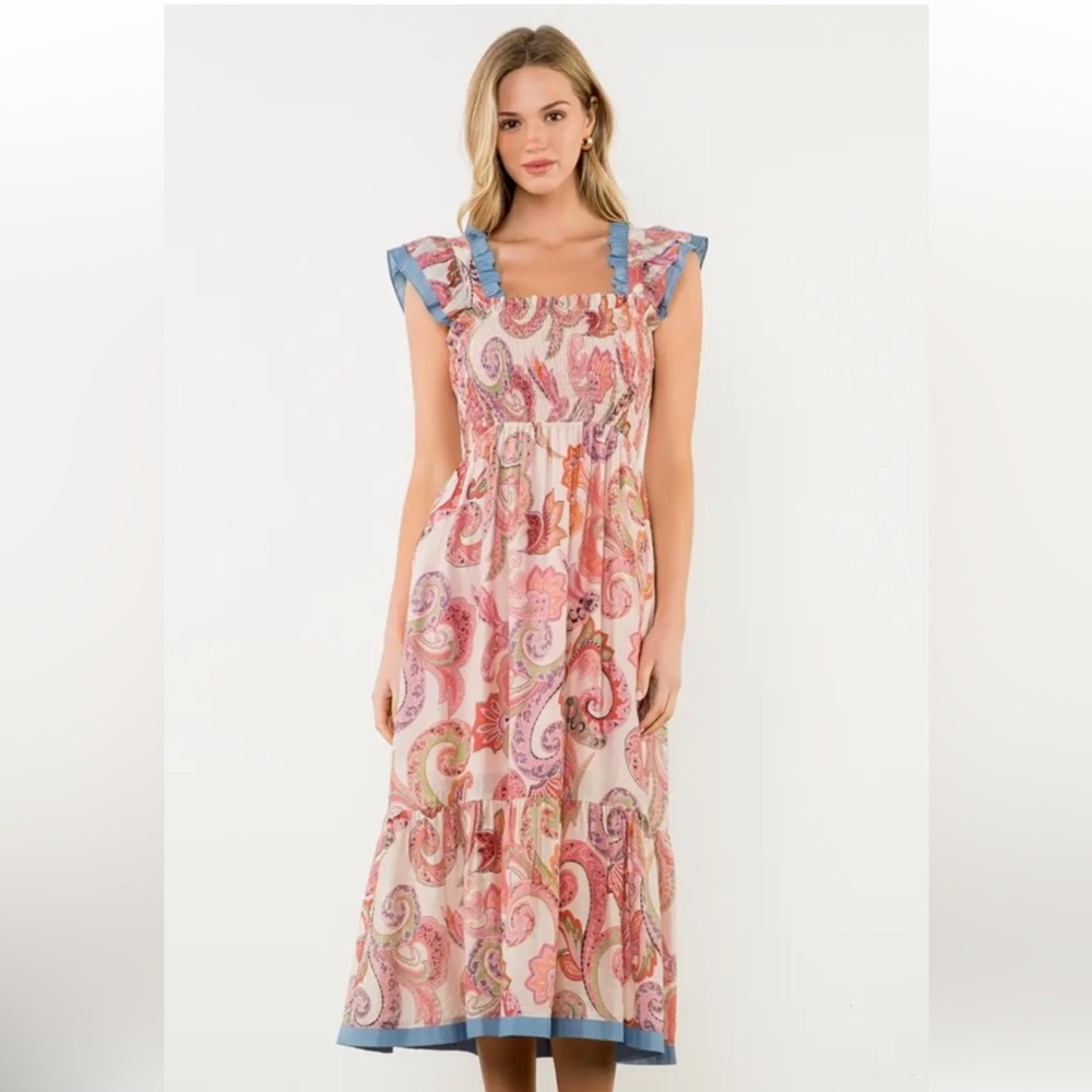 THML Paisley Dress NWT XS